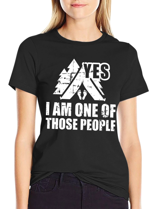 Camiseta Negra Yes I am one of those people para Aventureros
