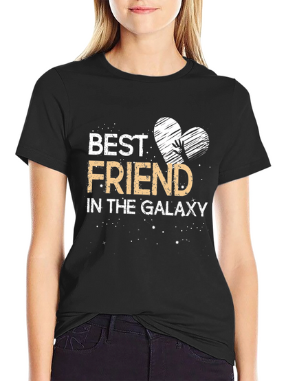 Camiseta Negra: Mejor Amigo en la Galaxia