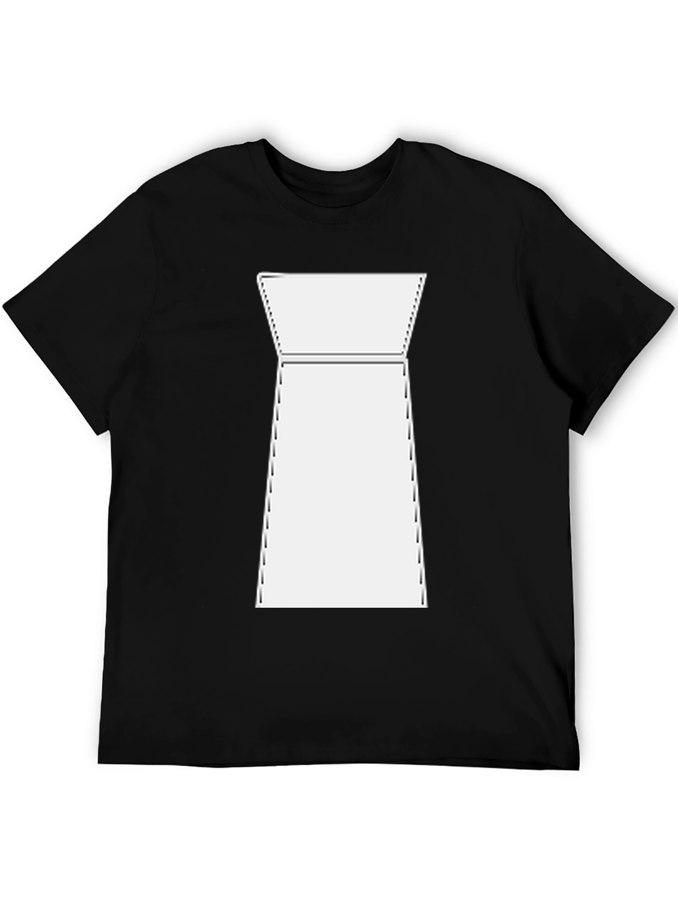Camiseta Negra Estampada Diseño Abstracto Moderno