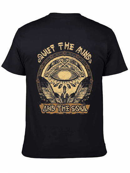 Camiseta Negra con Diseño Quiet The Mind