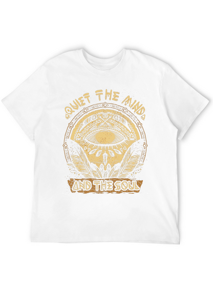 Camiseta Negra con Diseño Quiet The Mind