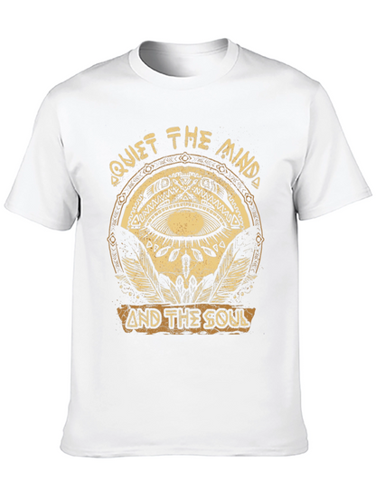 Camiseta Negra con Diseño Quiet The Mind