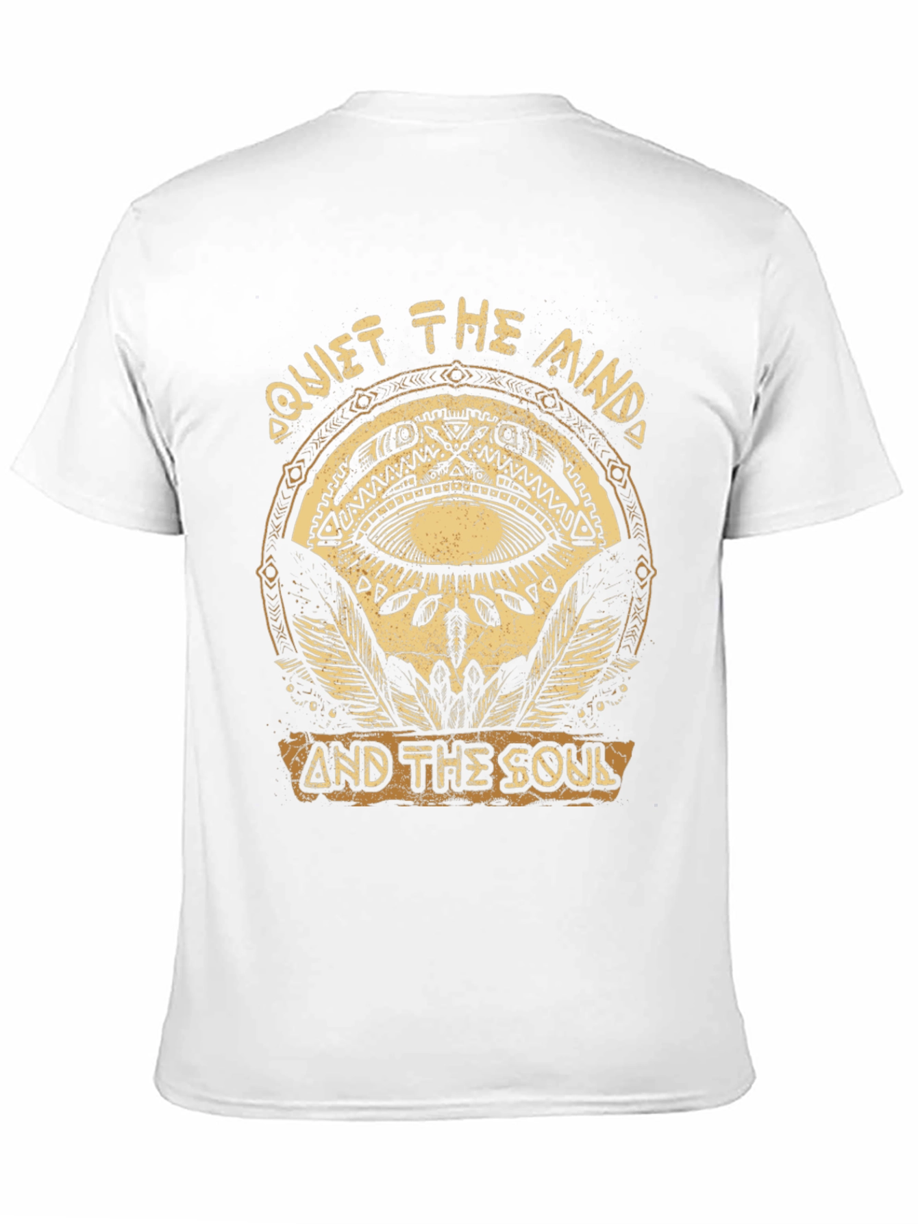 Camiseta Negra con Diseño Quiet The Mind