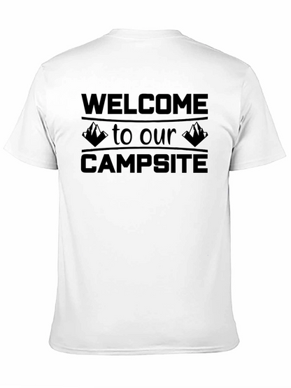 Camiseta Negra: Bienvenido a Nuestro Campamento