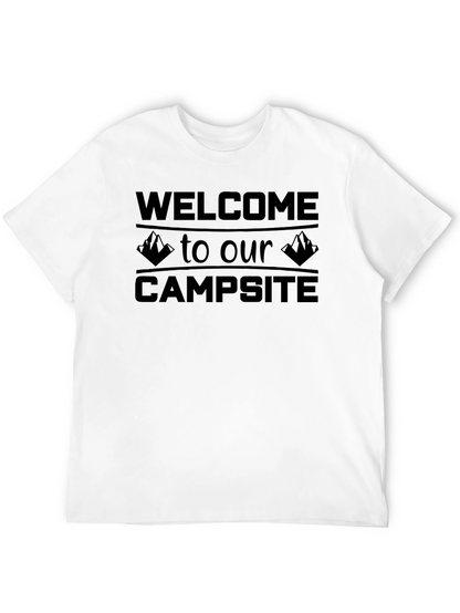Camiseta Negra: Bienvenido a Nuestro Campamento
