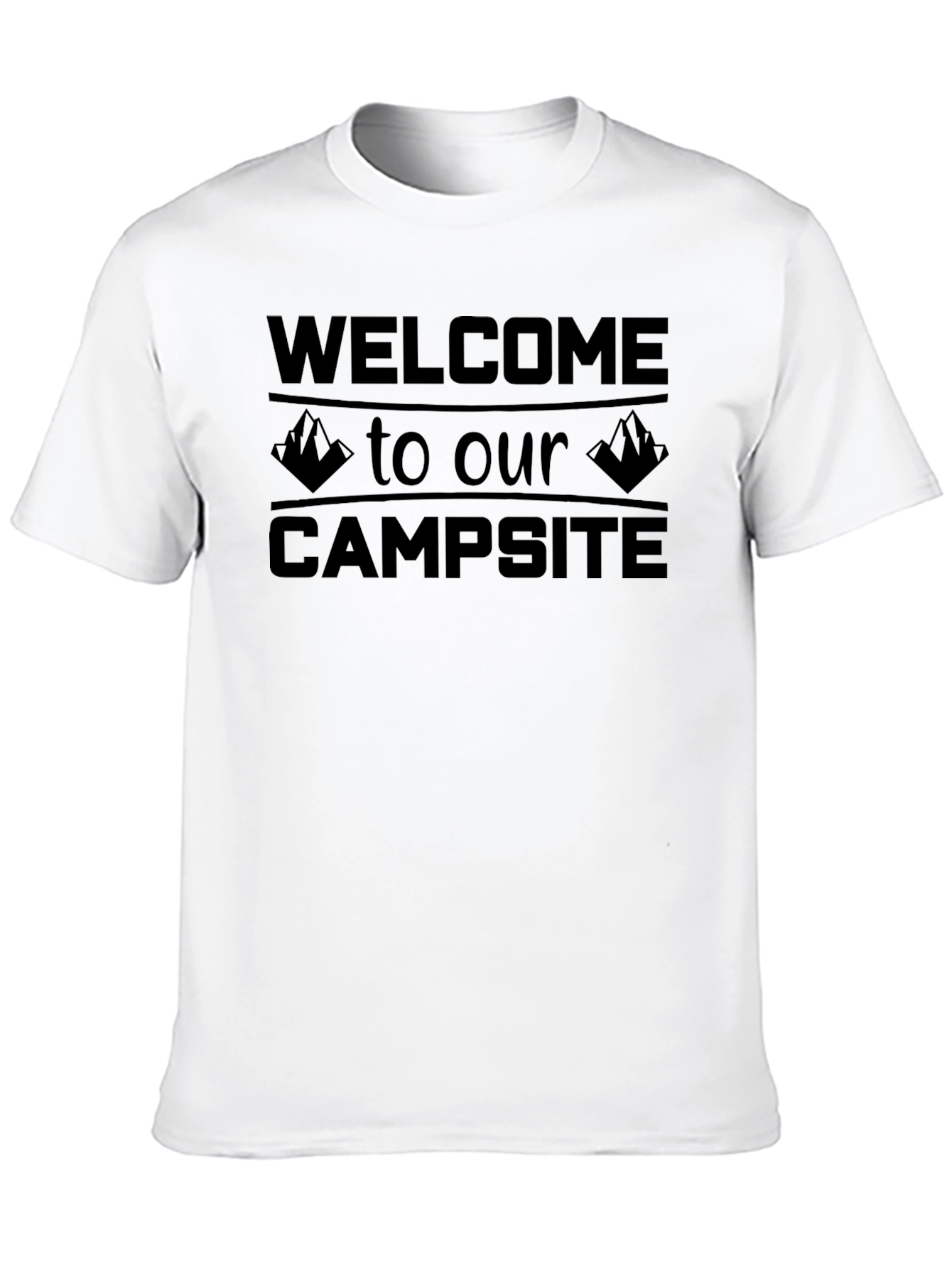 Camiseta Negra: Bienvenido a Nuestro Campamento