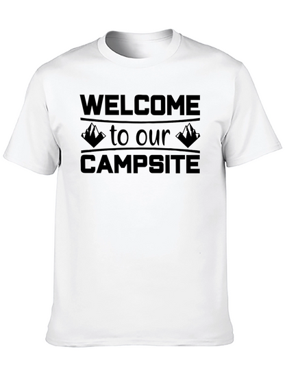 Camiseta Negra: Bienvenido a Nuestro Campamento