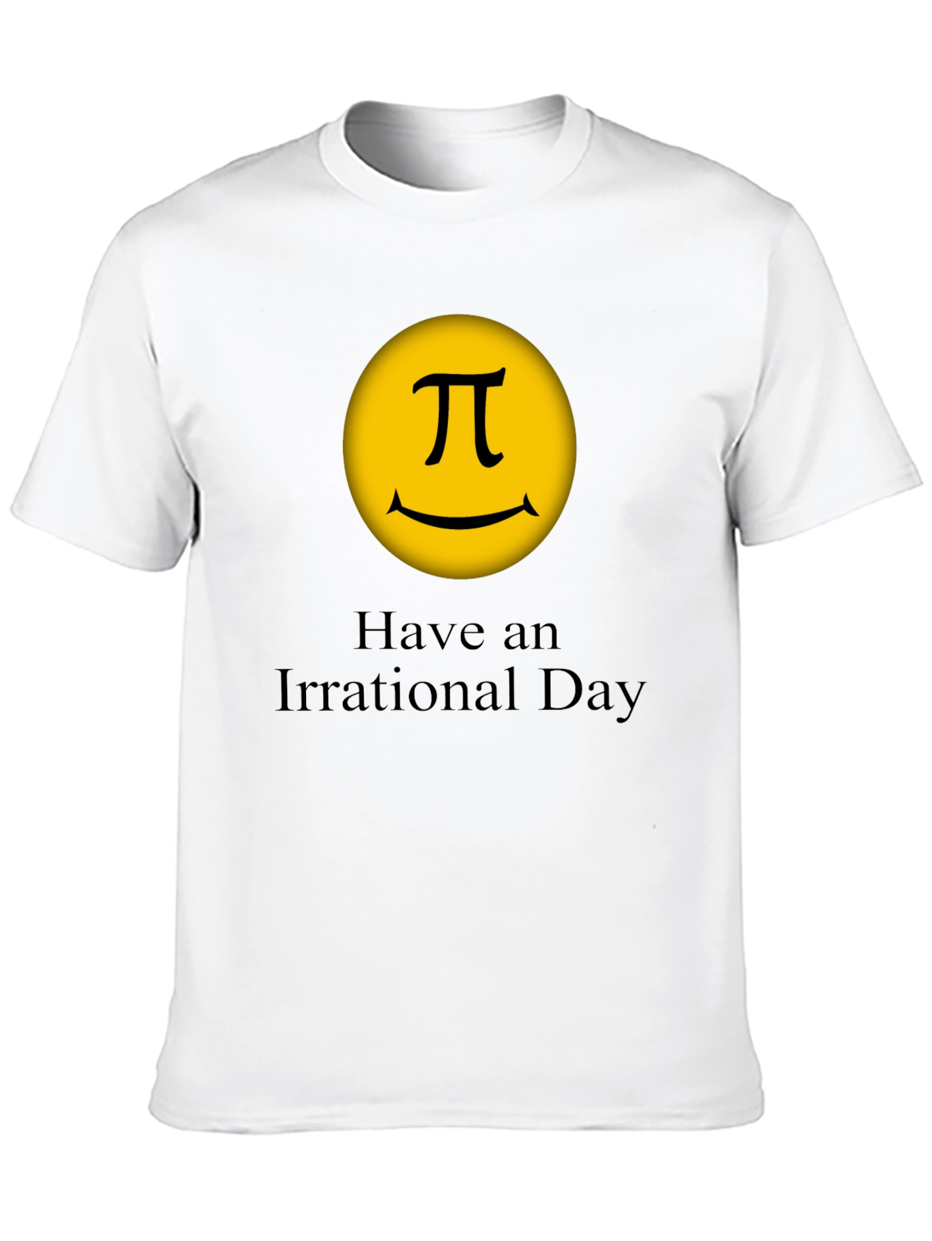 Camiseta Negra con Diseño Matemático Día Irracional