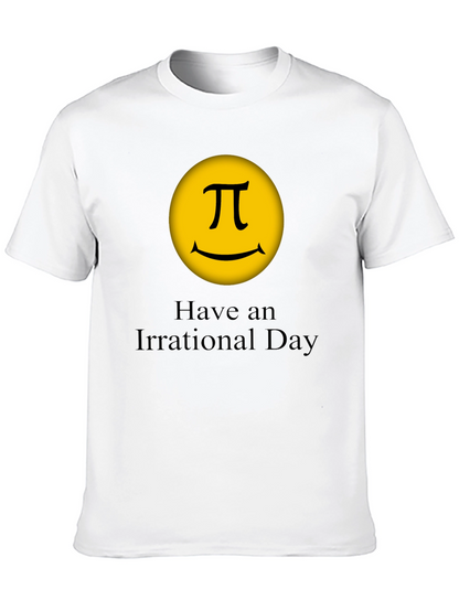 Camiseta Negra con Diseño Matemático Día Irracional