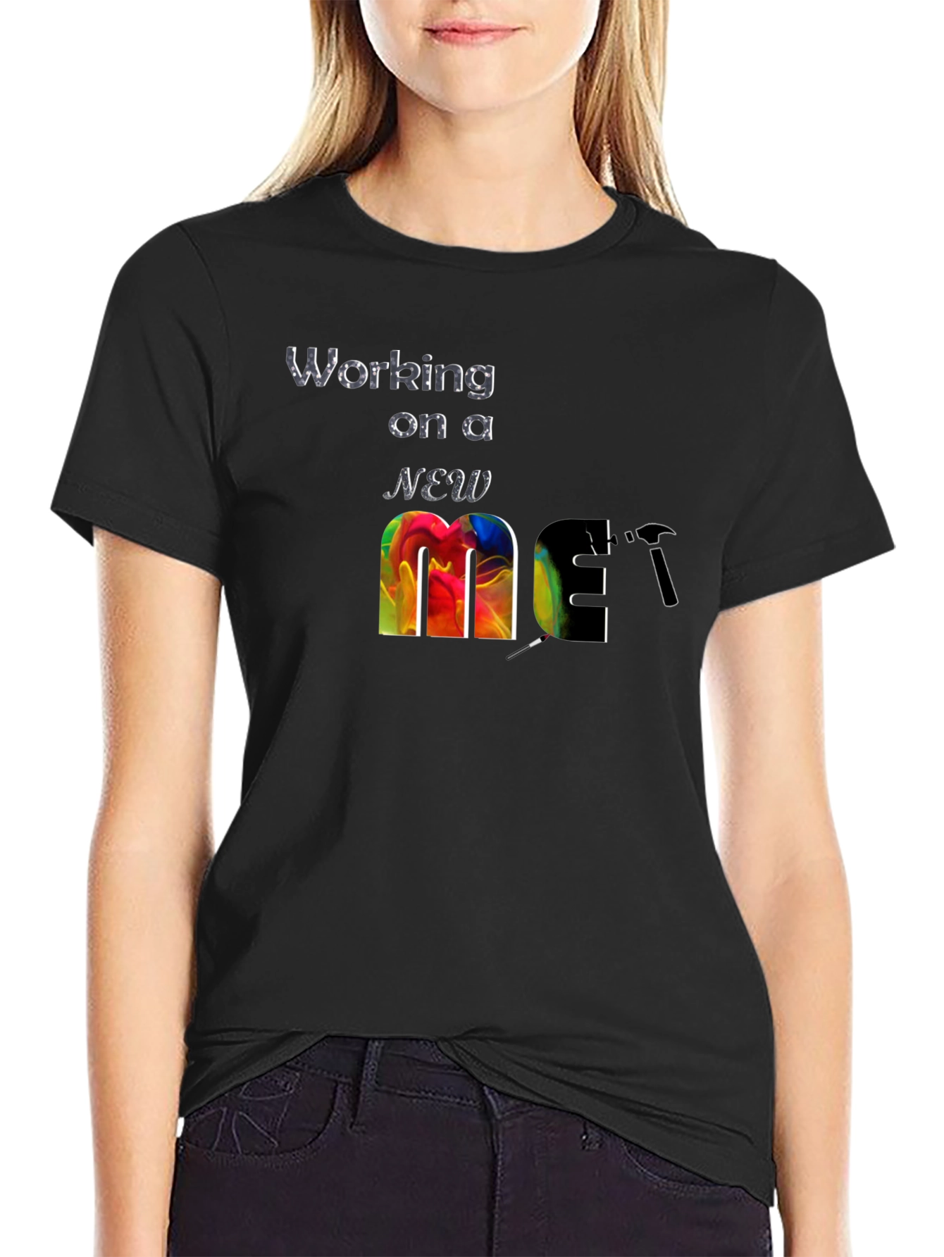 Camiseta Negra: Trabajando en un Nuevo Yo