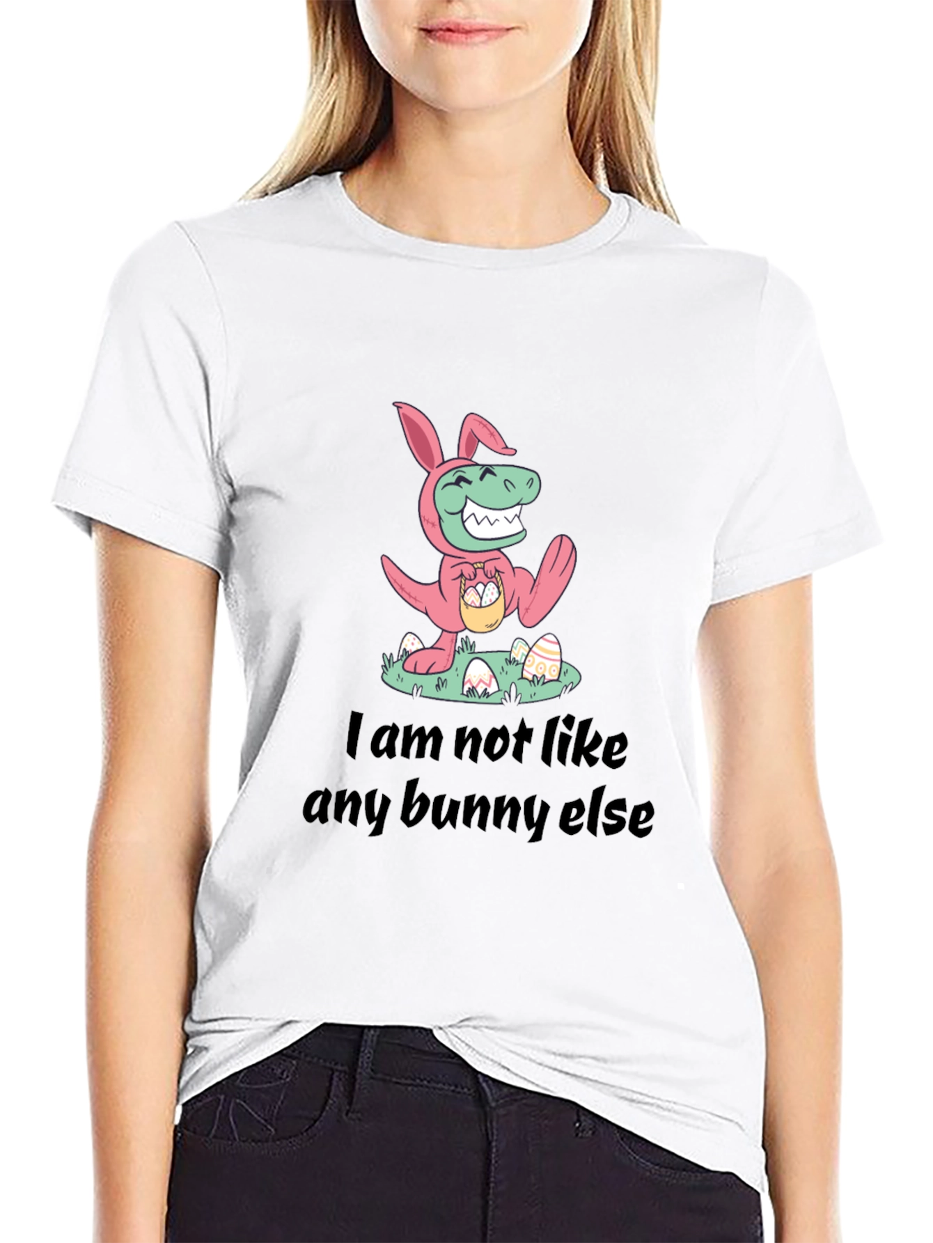 Camiseta Dinosaurio Conejo de Pascua