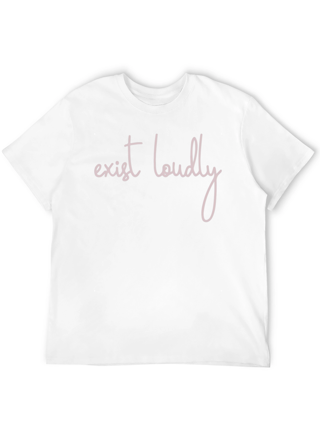 Camiseta Negra con Lema Exist Loudly