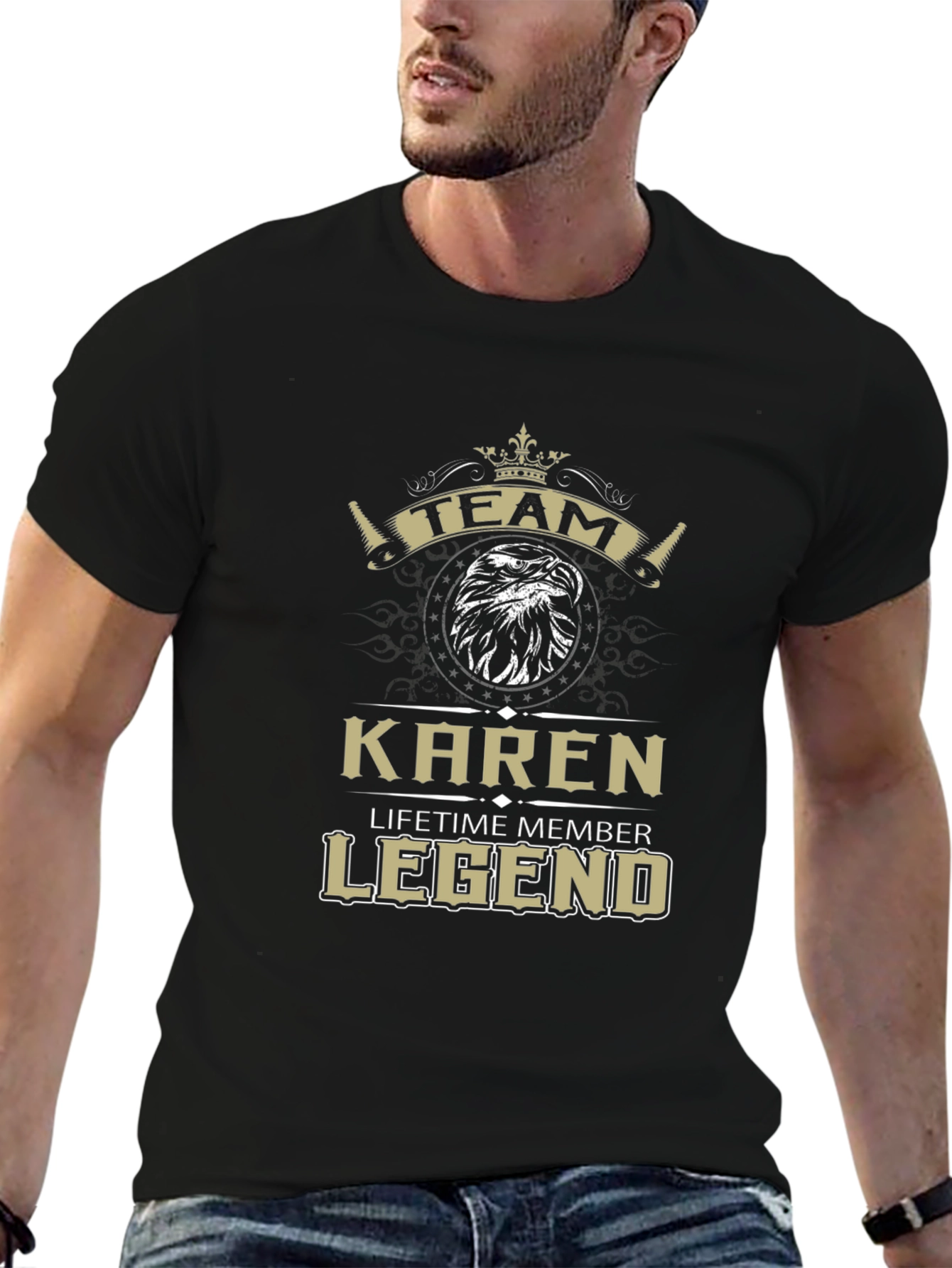 Camiseta Negra Team Karen Legend - Edición Limitada