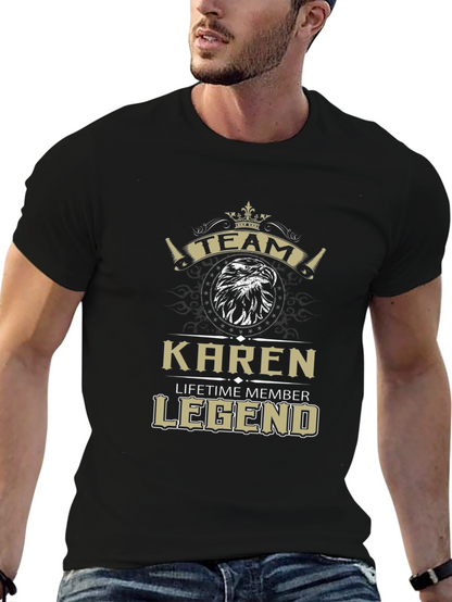 Camiseta Negra Team Karen Legend - Edición Limitada