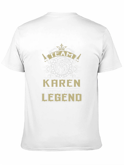 Camiseta Negra Team Karen Legend - Edición Limitada