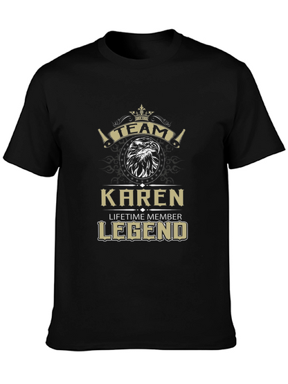 Camiseta Negra Team Karen Legend - Edición Limitada