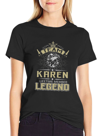Camiseta Negra Team Karen Legend - Edición Limitada