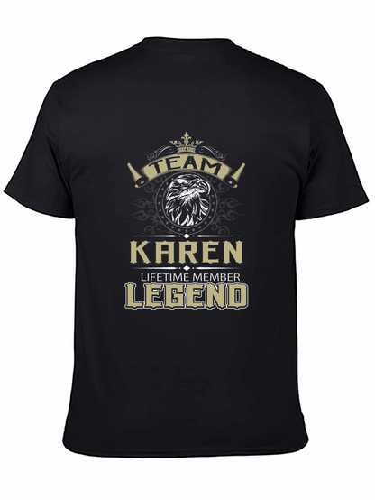 Camiseta Negra Team Karen Legend - Edición Limitada