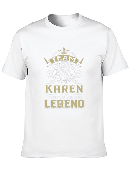 Camiseta Negra Team Karen Legend - Edición Limitada