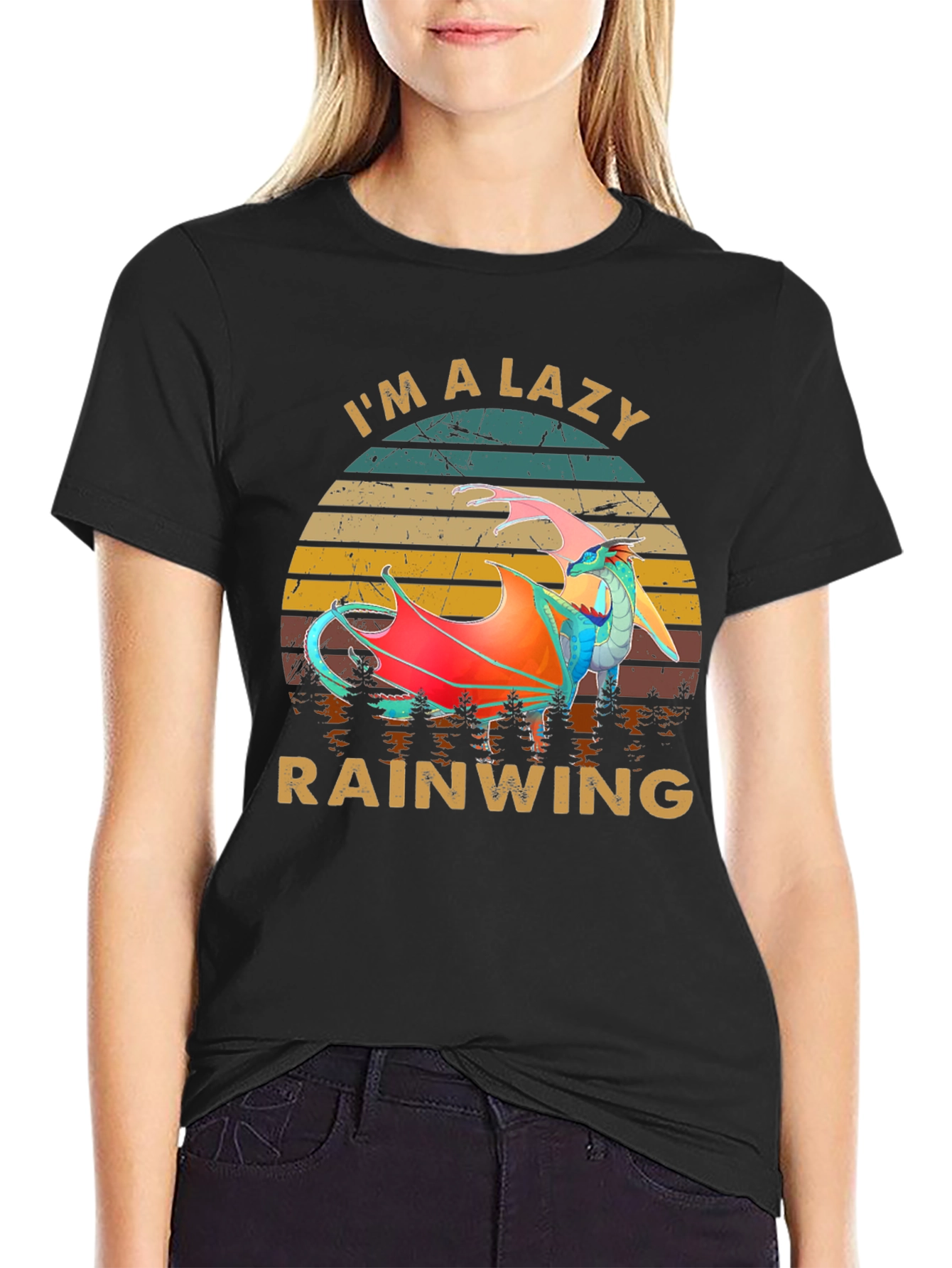 Camiseta Im a Lazy Rainwing Dragón