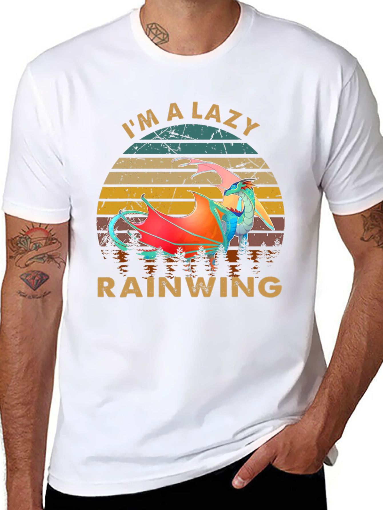 Camiseta Im a Lazy Rainwing Dragón