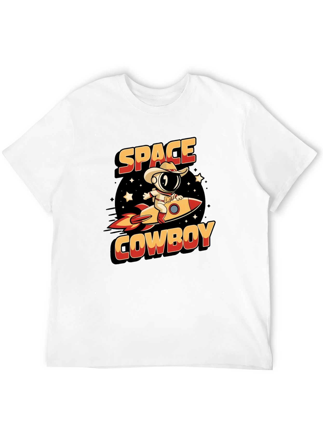 Camiseta Espacio Vaquero - Diseño Divertido