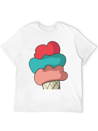 Camiseta Helado Divertido Hombre - Diseño Casual Verano