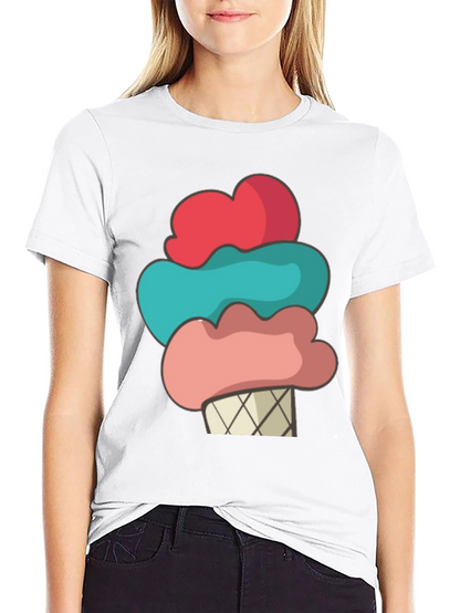 Camiseta Helado Divertido Hombre - Diseño Casual Verano