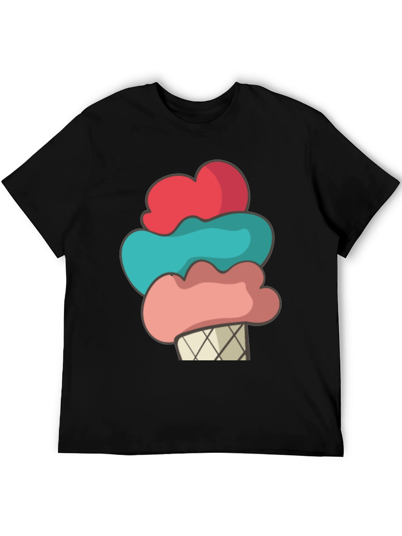 Camiseta Helado Divertido Hombre - Diseño Casual Verano