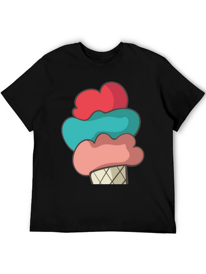 Camiseta Helado Divertido Hombre - Diseño Casual Verano