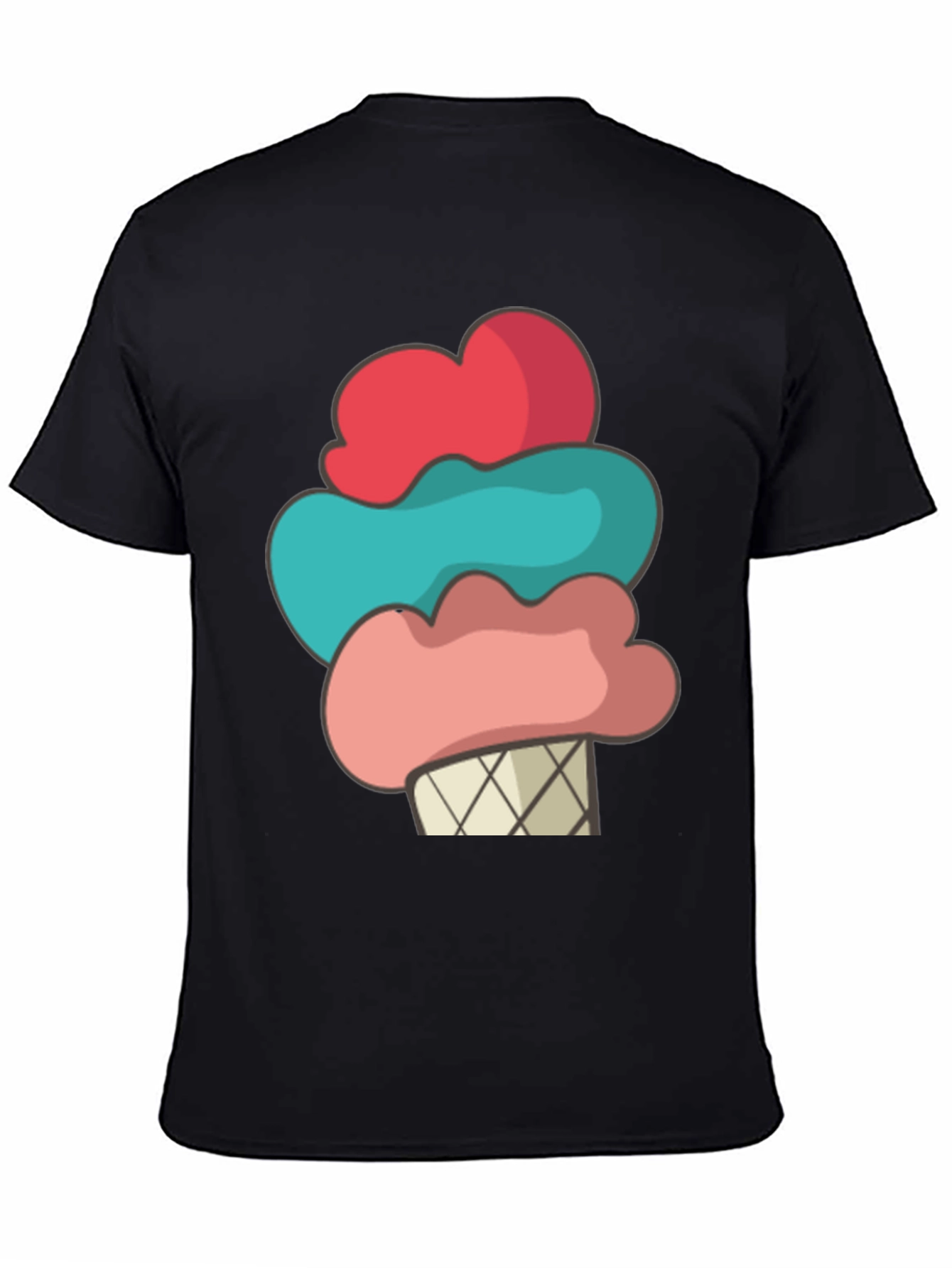 Camiseta Helado Divertido Hombre - Diseño Casual Verano