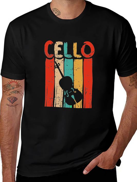 Camiseta Vintage Cello para Amantes de la Música