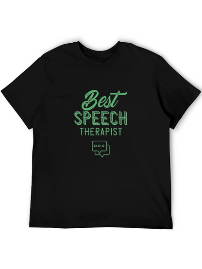 Camiseta Negra Mejor Terapeuta del Habla