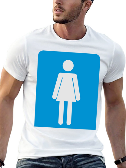 Camiseta Negra Mujer - Señal de Baño