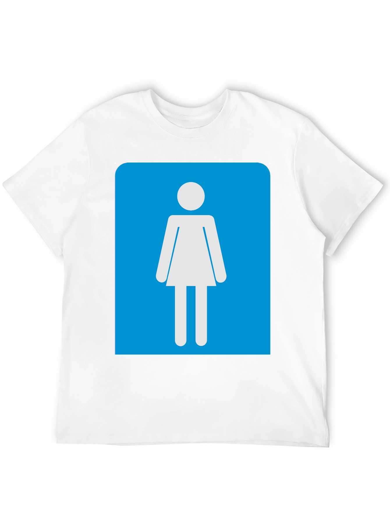 Camiseta Negra Mujer - Señal de Baño