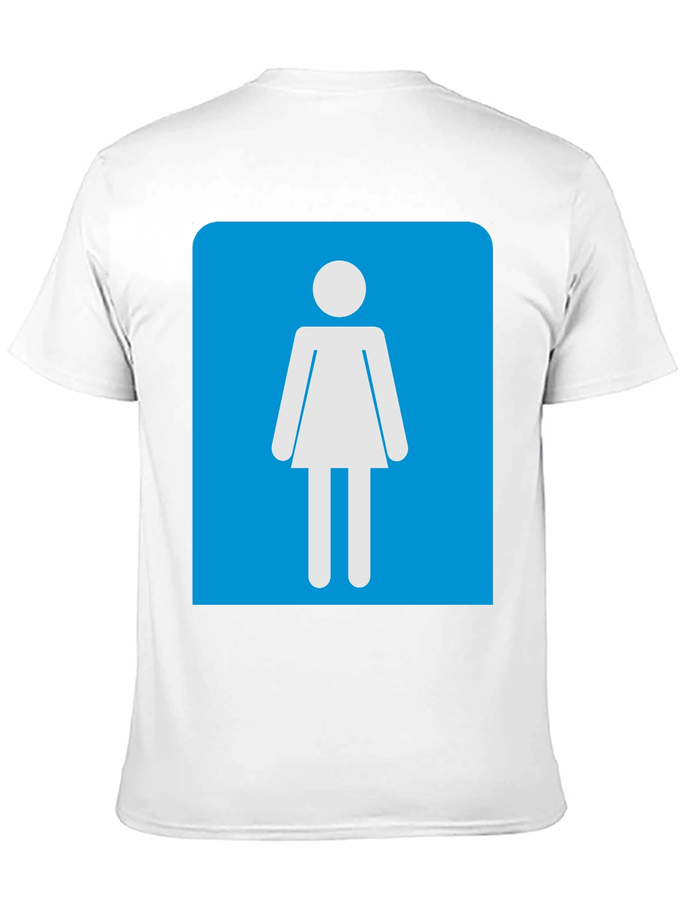 Camiseta Negra Mujer - Señal de Baño