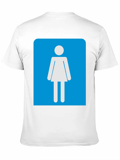 Camiseta Negra Mujer - Señal de Baño