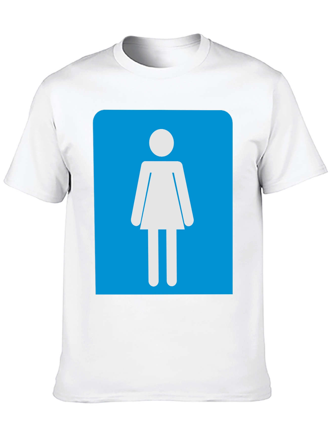 Camiseta Negra Mujer - Señal de Baño