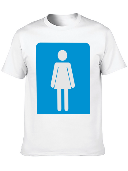 Camiseta Negra Mujer - Señal de Baño