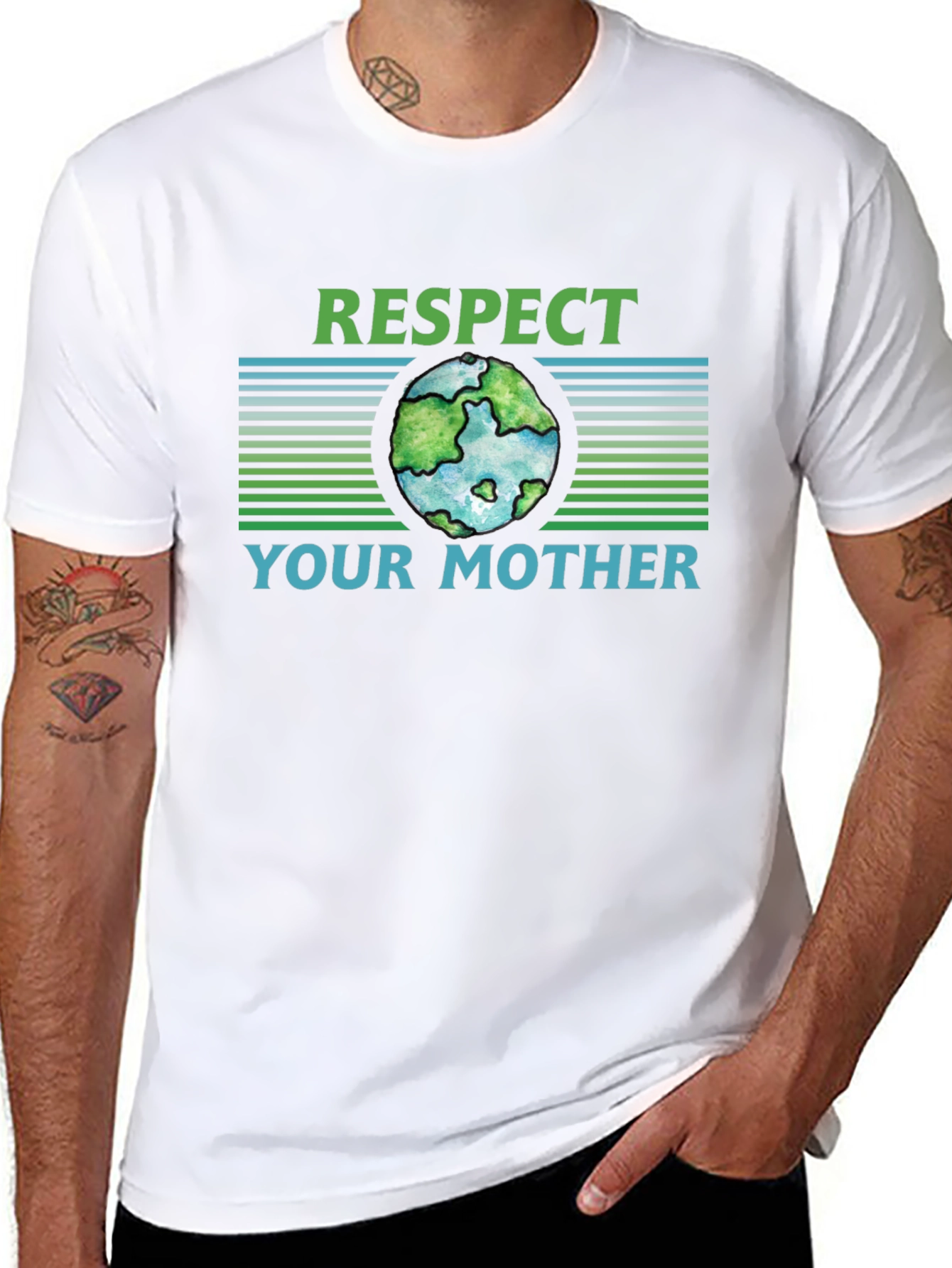 Camiseta Negra Ecológica Respeta a tu Madre