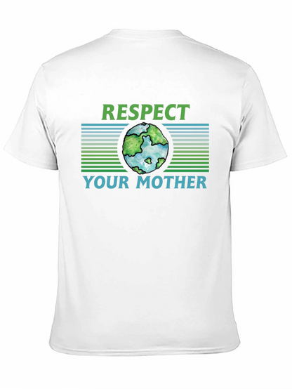 Camiseta Negra Ecológica Respeta a tu Madre