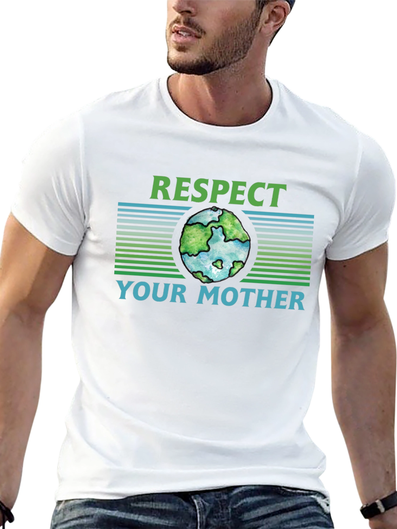Camiseta Negra Ecológica Respeta a tu Madre