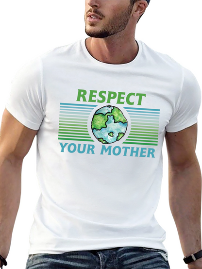 Camiseta Negra Ecológica Respeta a tu Madre