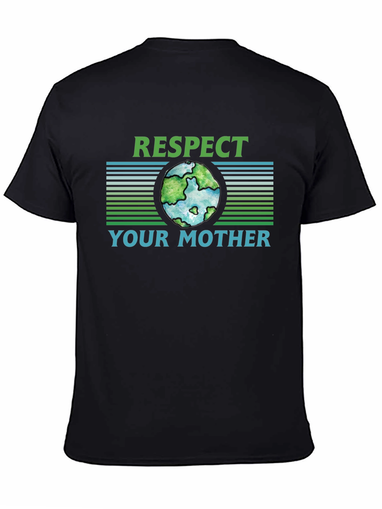 Camiseta Negra Ecológica Respeta a tu Madre