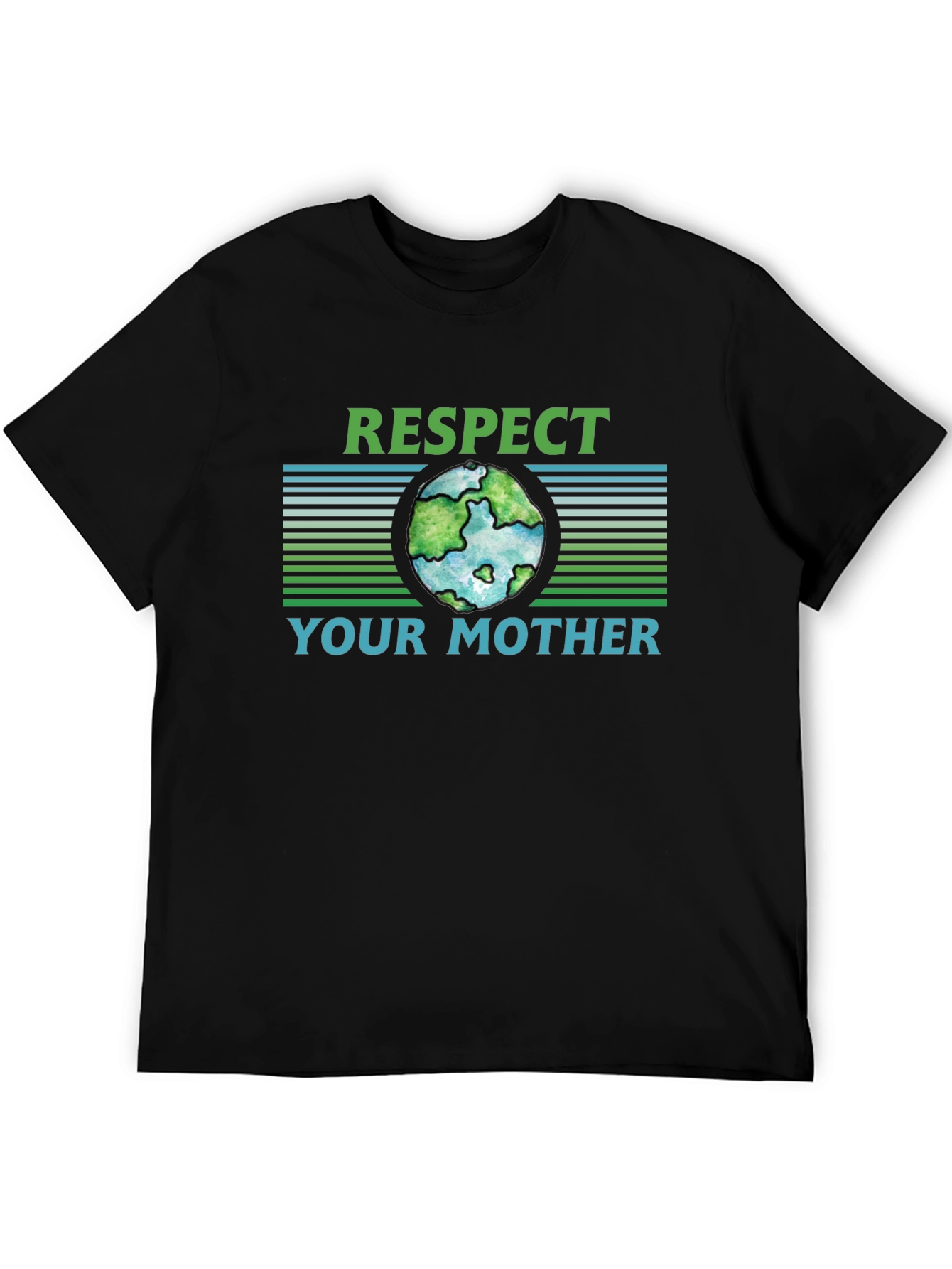 Camiseta Negra Ecológica Respeta a tu Madre