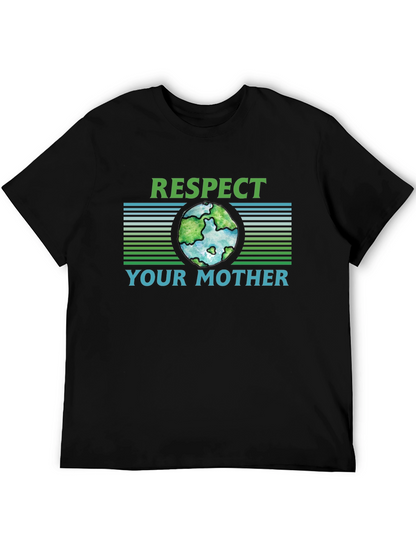 Camiseta Negra Ecológica Respeta a tu Madre
