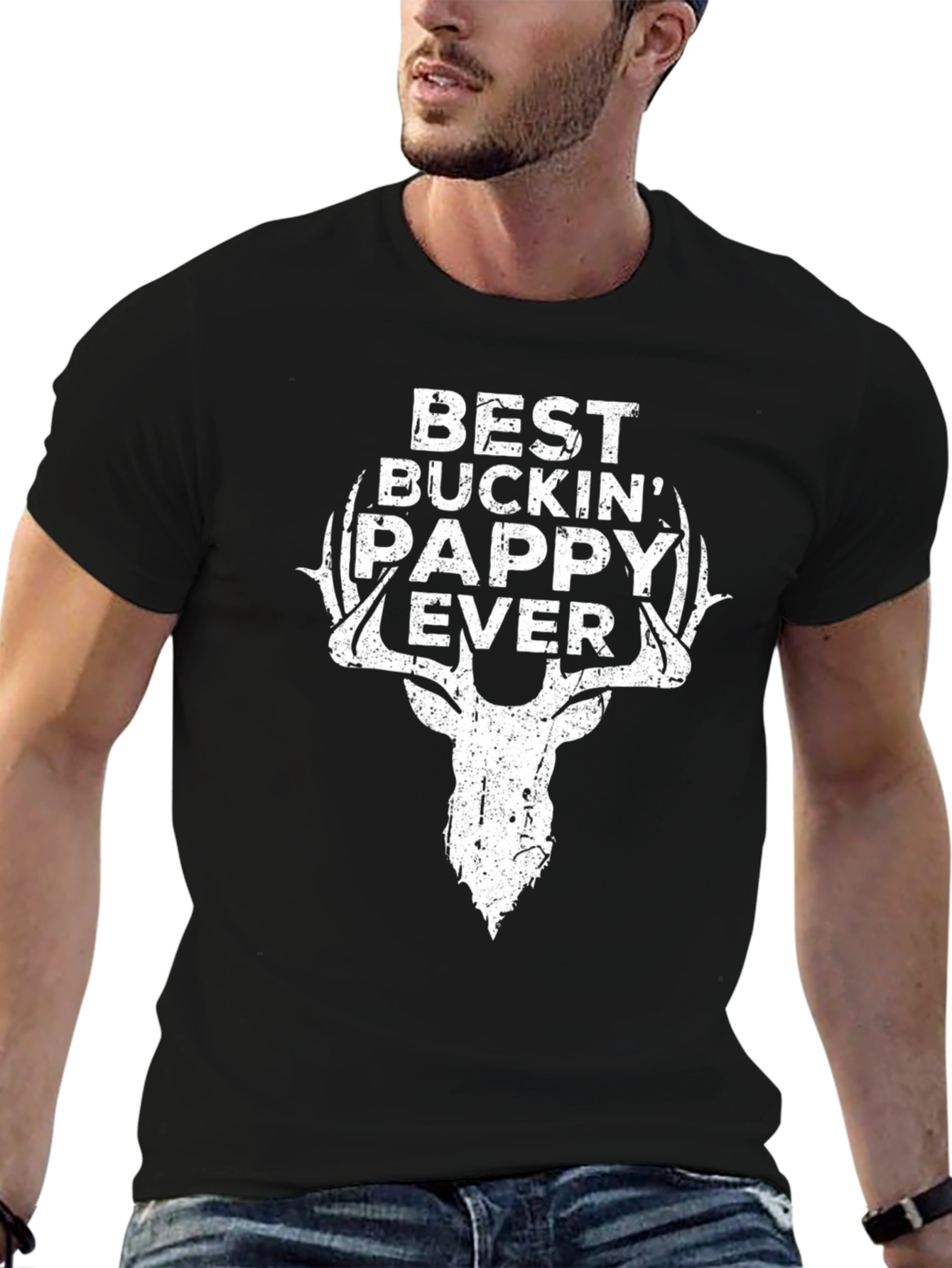 Camiseta Negra Best Buckin Pappy Ever