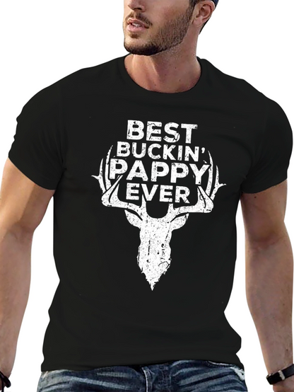 Camiseta Negra Best Buckin Pappy Ever