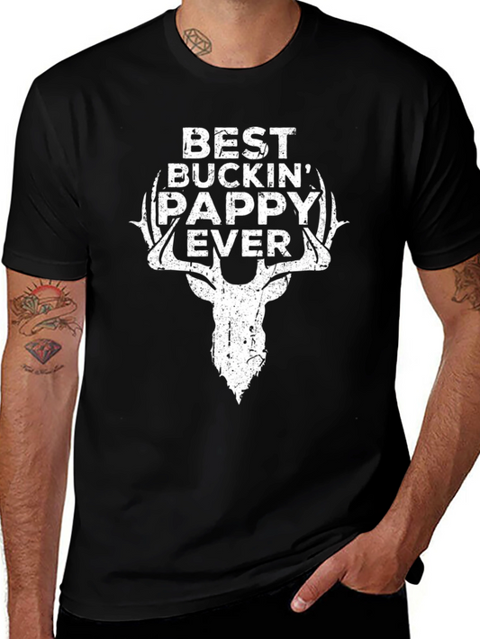 Camiseta Negra Best Buckin Pappy Ever