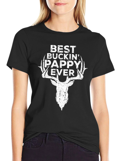 Camiseta Negra Best Buckin Pappy Ever